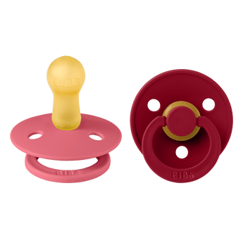 Bibs Colour Classic Round Pacifier 2 Pack Latex | Baby Soother - My Little Thieves