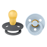 Bibs Colour Classic Round Pacifier 2 Pack Latex | Baby Soother - My Little Thieves