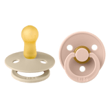 Bibs Colour Classic Round Pacifier 2 Pack Latex | Baby Soother - My Little Thieves