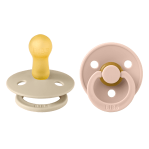 Bibs Colour Classic Round Pacifier 2 Pack Latex | Baby Soother - My Little Thieves