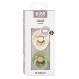 Bibs Colour Classic Round Pacifier 2 Pack Latex | Baby Soother - My Little Thieves