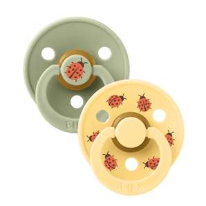 Bibs Latex Pacifier Studio Ladybug Design 2 Pack | Soother - My Little Thieves