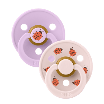 Bibs Latex Pacifier Studio Ladybug Design 2 Pack | Soother - My Little Thieves