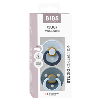 Bibs Pacifier Studio Colour 2 Pack Fusion Latex | Soother - My Little Thieves