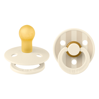 Bibs Round Pacifier Studio Colour 2 Pack Latex | Newborn Soother - My Little Thieves