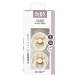 Bibs Round Pacifier Studio Colour 2 Pack Latex | Newborn Soother - My Little Thieves