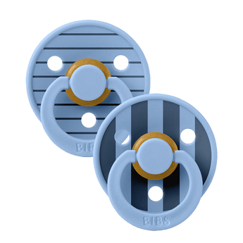 Bibs Round Pacifier Studio Colour 2 Pack Latex | Newborn Soother - My Little Thieves