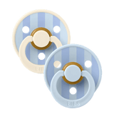 Bibs Round Pacifier Studio Colour 2 Pack Latex | Newborn Soother - My Little Thieves