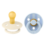Bibs Round Pacifier Studio Colour 2 Pack Latex | Newborn Soother - My Little Thieves
