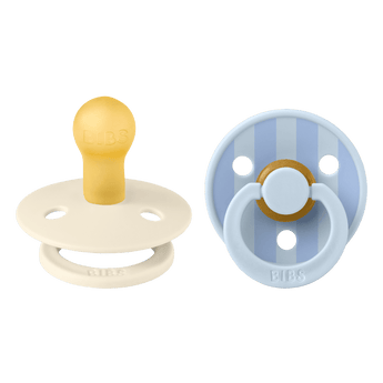 Bibs Round Pacifier Studio Colour 2 Pack Latex | Newborn Soother - My Little Thieves