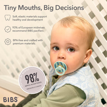 Bibs Round Pacifier Studio Colour 2 Pack Latex | Newborn Soother - My Little Thieves