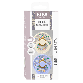 Bibs X Liberty Round Nipple Pacifier 2 Pack Latex | Soother - My Little Thieves