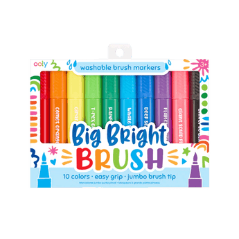 Big Bright Brush Markers - set of 10 - My Little Thieves