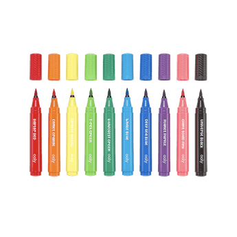 Big Bright Brush Markers - set of 10 - My Little Thieves