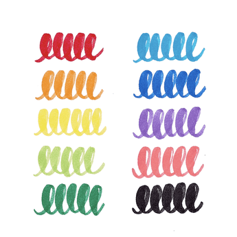Big Bright Brush Markers - set of 10 - My Little Thieves