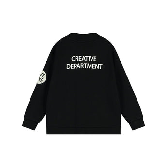 Black 'Creative Department' Zip Cardigan Jacket - My Little Thieves