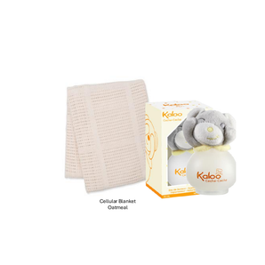 Lulujo x Kaloo Blanket Gift Bundle - Oatmeal / Cache Cache