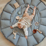 Bloom Dusty Blue Organic Babymat - My Little Thieves