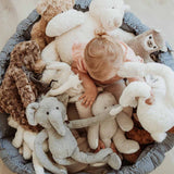 Bloom Dusty Blue Organic Babymat - My Little Thieves