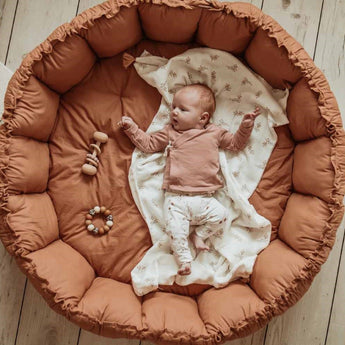 Bloom Tawny Brown Organic Babymat - My Little Thieves