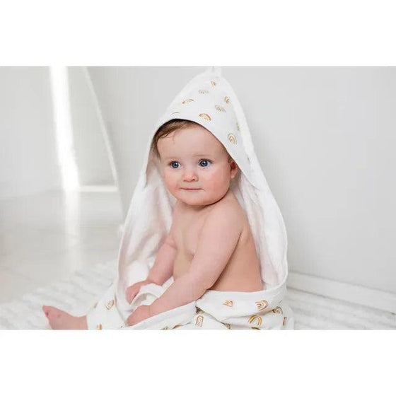 Boho Rainbow Baby Hooded Towel - My Little Thieves