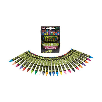 Bold & Bright Construction Paper Crayons, 24 Count - My Little Thieves
