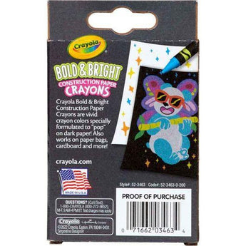 Bold & Bright Construction Paper Crayons, 24 Count - My Little Thieves