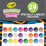Bold & Bright Construction Paper Crayons, 24 Count - My Little Thieves