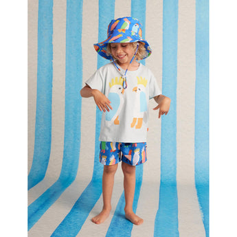 Boys Boardshorts Flamin Galahs Swimsuit | Kids Swim Trunks - My Little Thieves