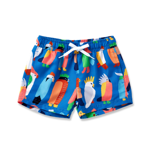 Boys Boardshorts Flamin Galahs Swimsuit | Kids Swim Trunks - My Little Thieves