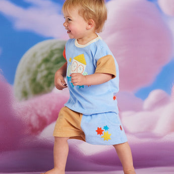 Boys See You In Space Terry T Shirt + Shorts Set | Summer - My Little Thieves