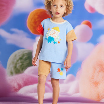 Boys See You In Space Terry T Shirt + Shorts Set | Summer - My Little Thieves