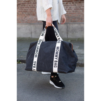 Childhome Mommy Bag Signature Canvas | Parent Tote - My Little Thieves