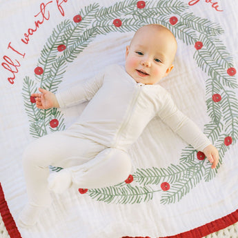 Christmas Quilt / Gingerbread Blanket (DOUBLE SIDED) - My Little Thieves