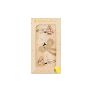 Les Trios Love Gift Set Elegant Trio Hair Clips Collection