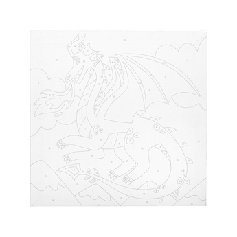 Colorific Canvas Paint by Number Kit - Fantastic Dragon - My Little Thieves