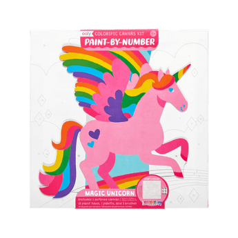 Colorific Canvas Paint by Number Kit - Magical Unicorn - My Little Thieves
