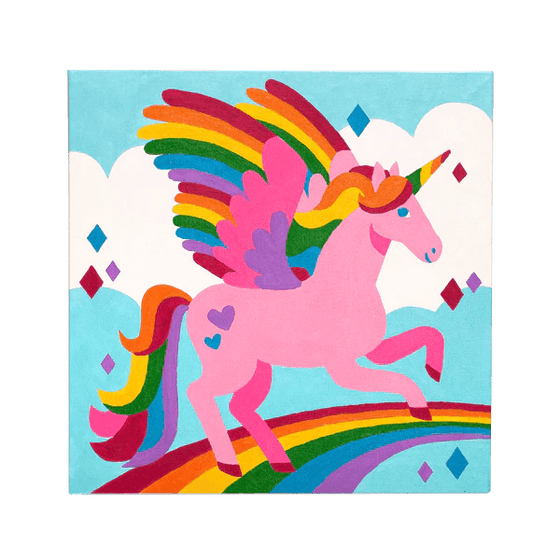 Colorific Canvas Paint by Number Kit - Magical Unicorn - My Little Thieves