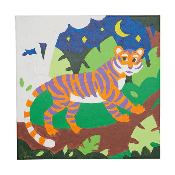 Colorific Canvas Paint By Number - Terrific Tiger - My Little Thieves