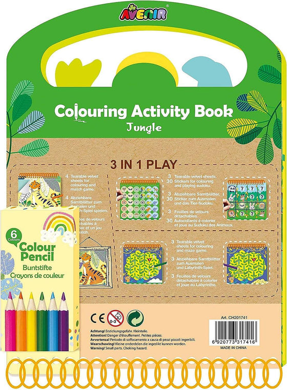 Coloring Activity Book - Jungle - My Little Thieves