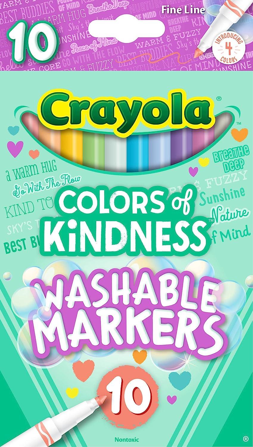  Colors of Kindness, Fine Line Markers, 10 Count - My Little Thieves