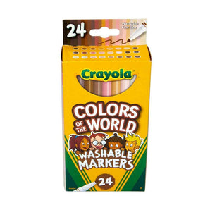 Colors of the World Fine Line Washable Skin Tone Markers, 24 Count - My Little Thieves