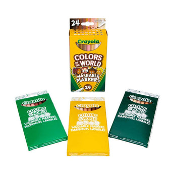 Colors of the World Fine Line Washable Skin Tone Markers, 24 Count - My Little Thieves