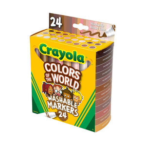 Colors of the World Washable Skin Tone Markers, 24 Count - My Little Thieves
