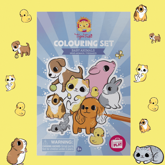 Colouring Set - Baby Animals - My Little Thieves