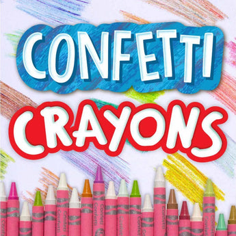 Confetti Crayons, 24 Count - My Little Thieves