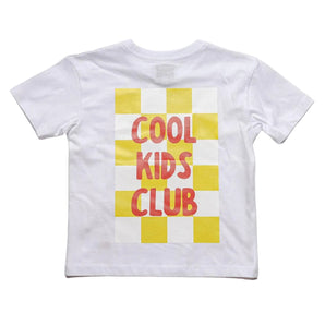 White Cool Kids Club Boys T-shirt  With Print  On The Back