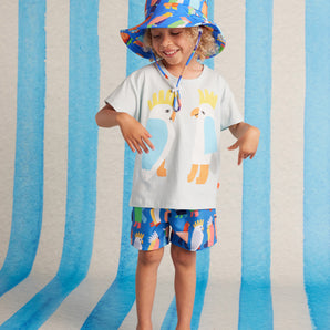 Boys Boardshorts Flamin' Galahs Swimsuit