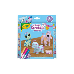 Crayola Scribble Scrubbie Pastel Pets, 3 Count – Washable Pet Toy Set - My Little Thieves