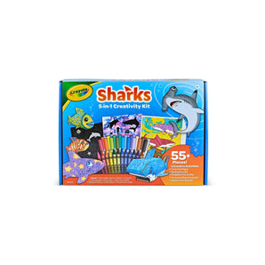 Crayola Sharks 5 - in - 1 Creativity Kit – Ocean - Themed Art Set with Crayo - My Little Thieves